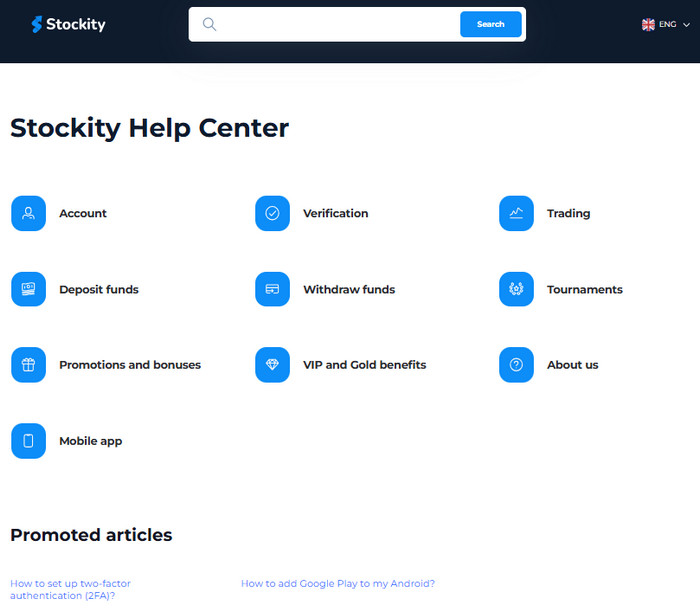 Stockity helpline number, how do i contact Stockity support