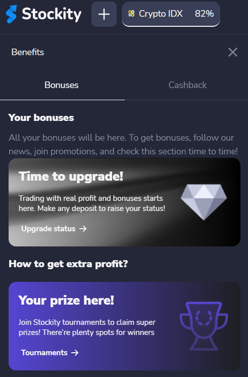 Stockity promocode, Stockity 100% bonus code today