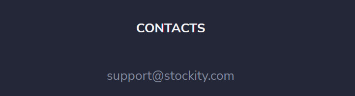 Stockity support email